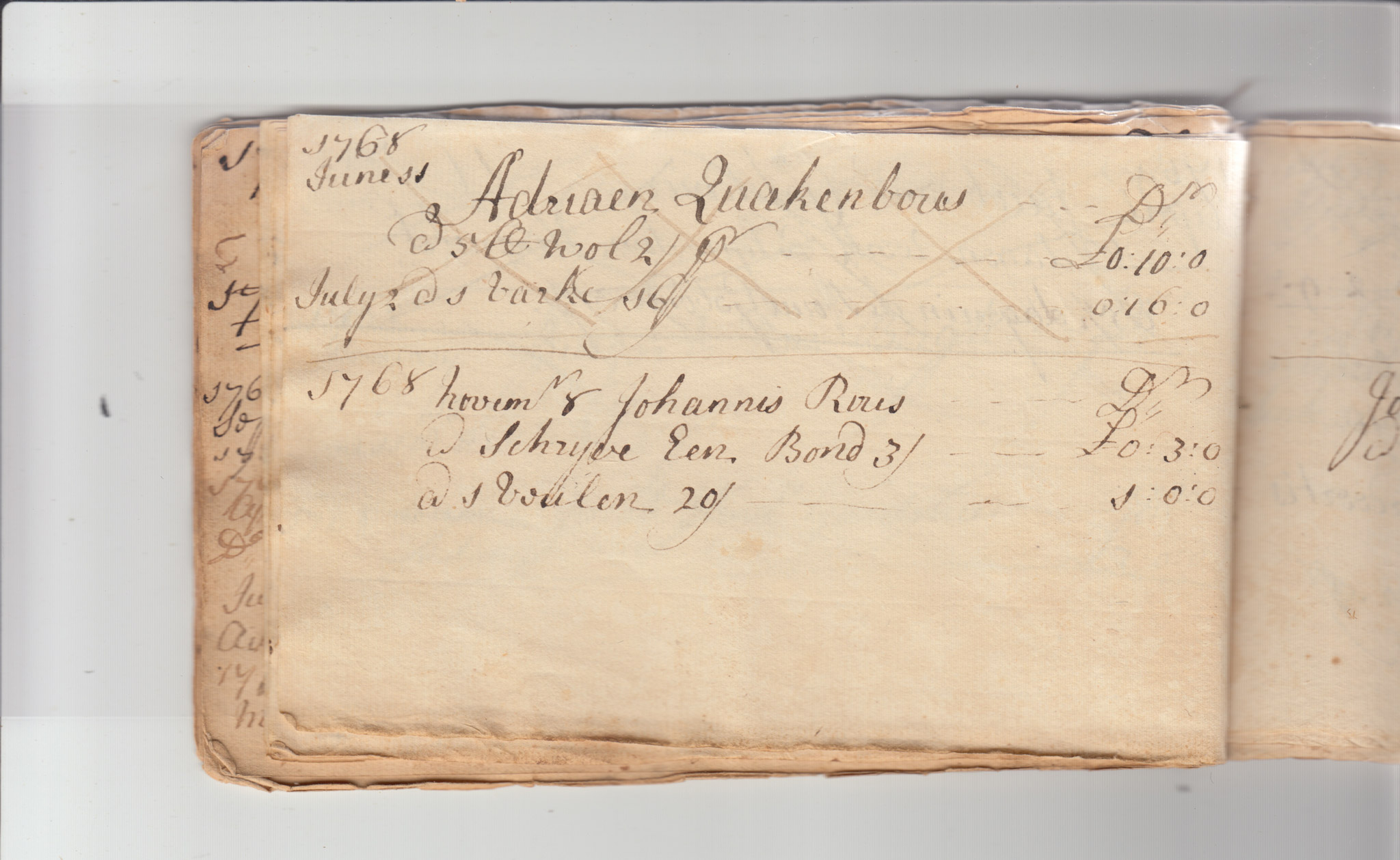 BH105 Pg 22, 1759-1771 & 1783 - Farm Sales Account Book - Pages 21-30